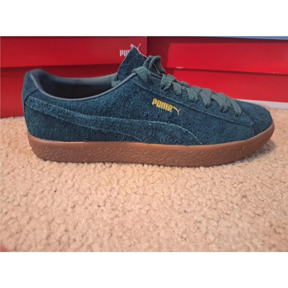 Puma shoes - PUMA Suede - Suede - Green 12