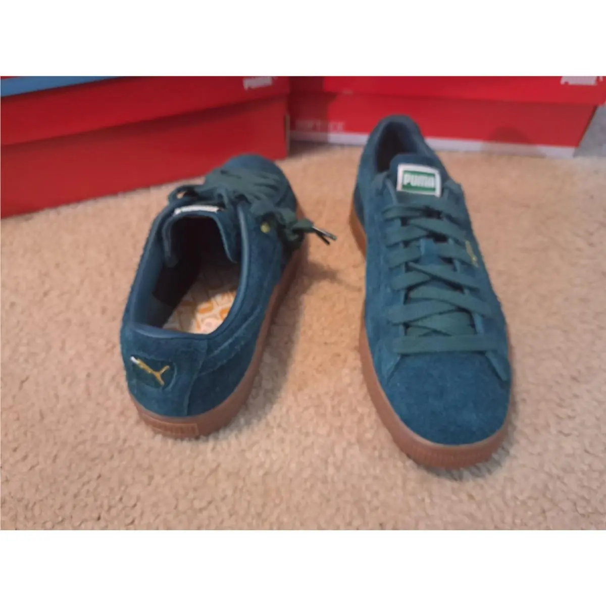 Puma shoes - PUMA Suede - Suede - Green 0