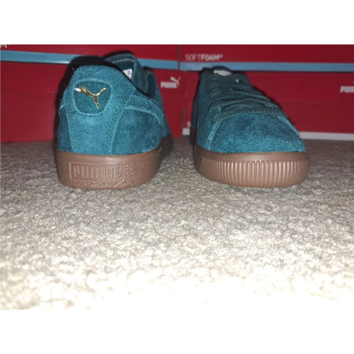 Puma shoes - PUMA Suede - Suede - Green 4