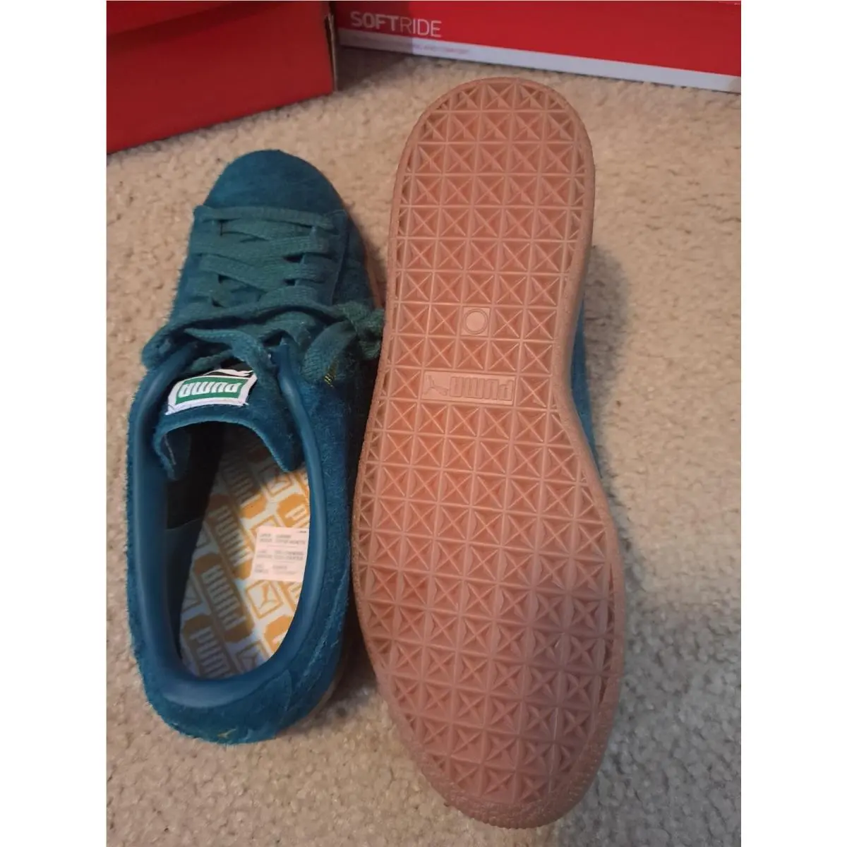 Puma shoes - PUMA Suede - Suede - Green 6