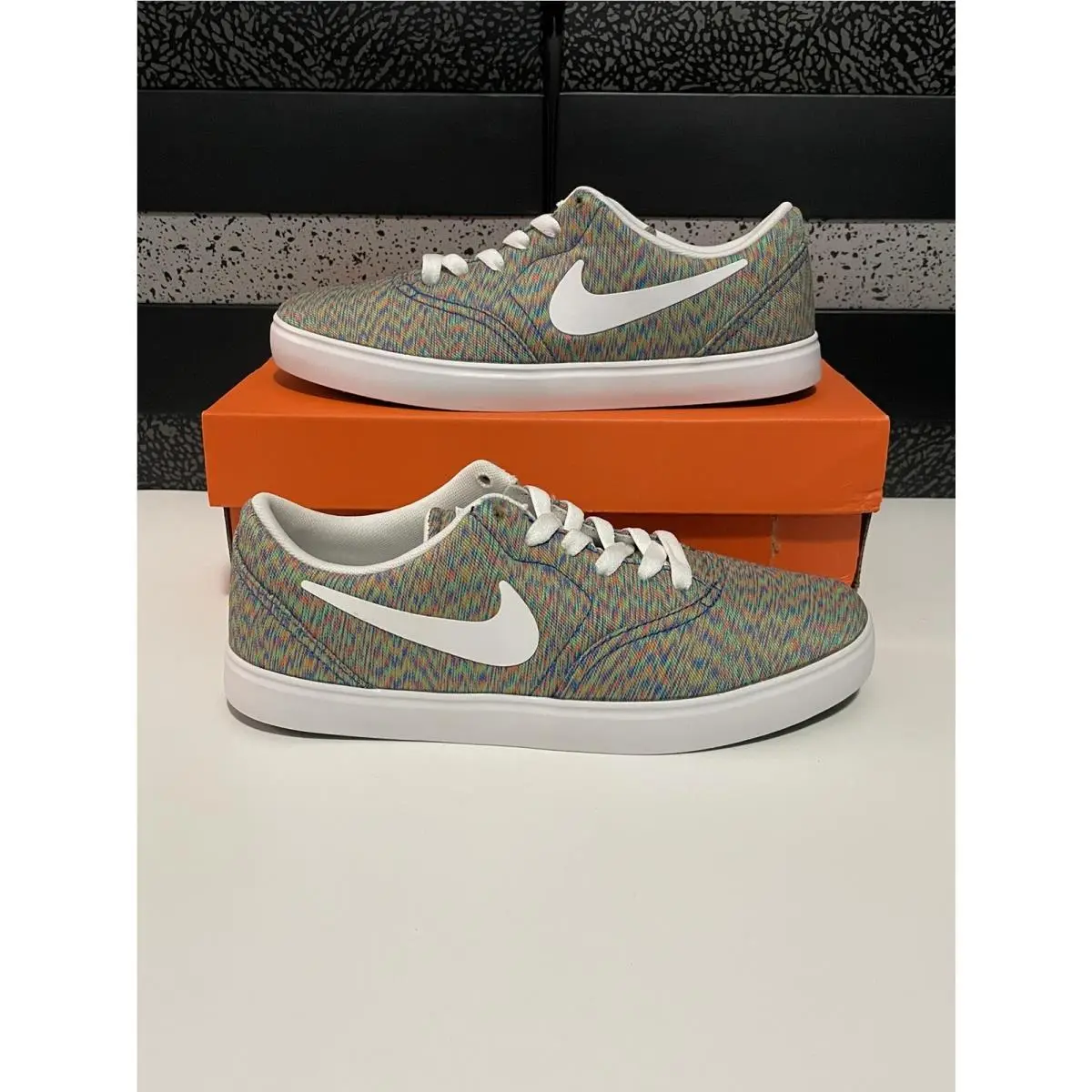 Nike shoes - Nike SB Check PRM (GS) - AO2983-900 - Multi-Color/White-Black 6
