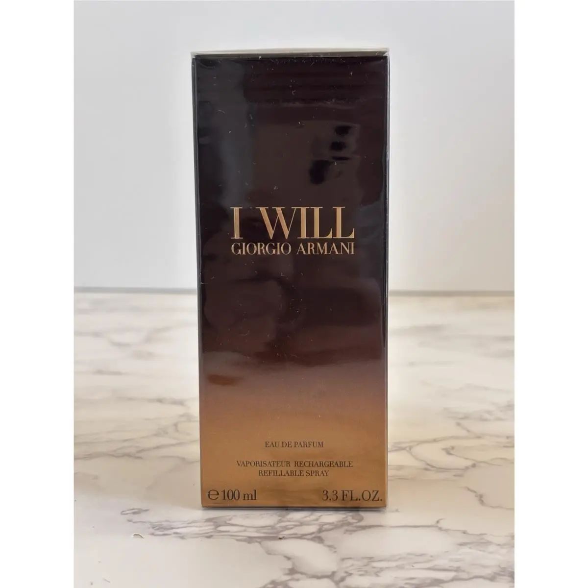 2026  I Wil Men Perfume 3.3oz-100ml Edp Spr -sealed by Giorgio Armani