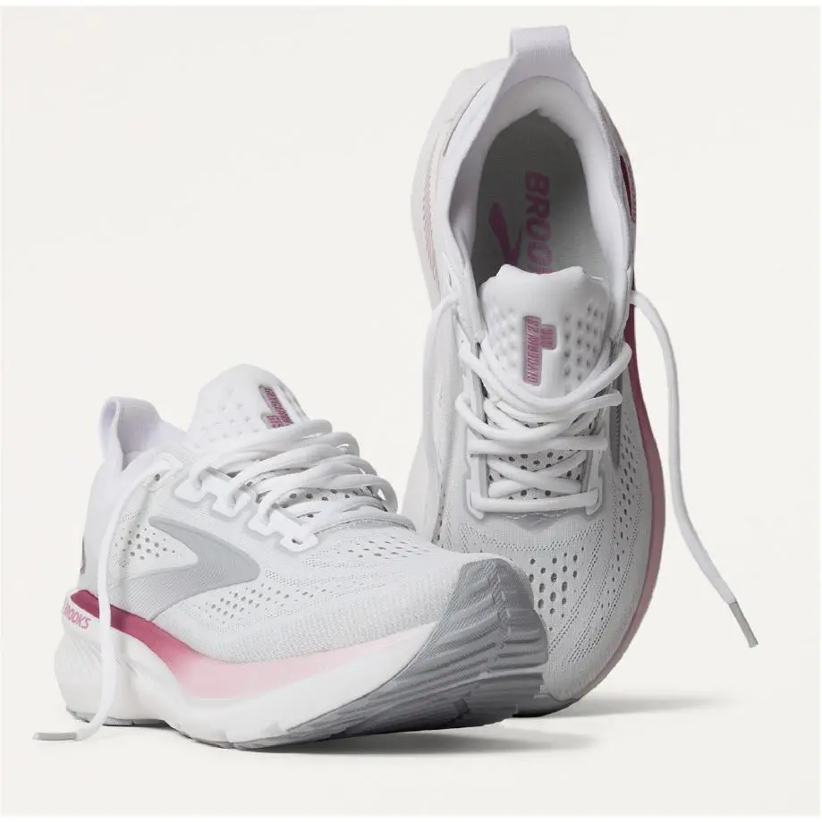 Brooks shoes - Brooks Glycerin - Glycerin - White/Harbor Mist/Metallic 6