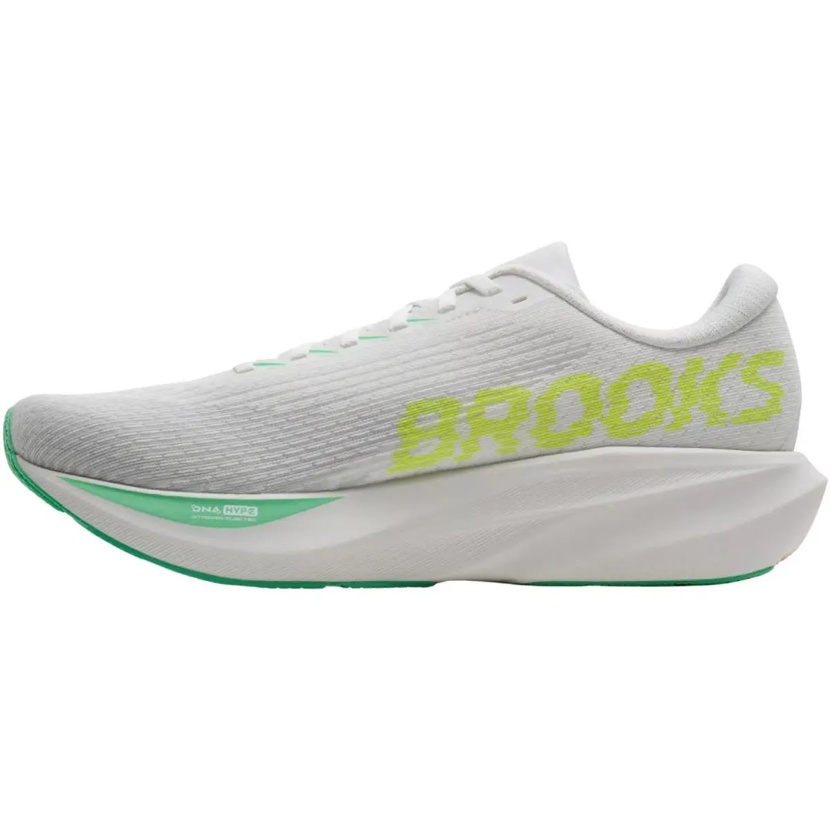 Brooks shoes - Brooks Ghost Amp - Ghost Amp - White/Paradise Green/Nightlife 5