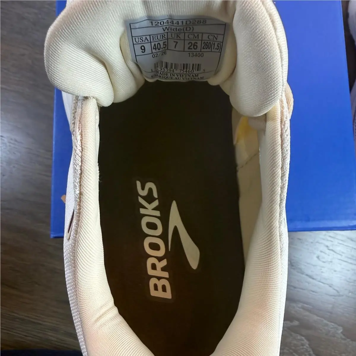 Brooks shoes - Ariel GTS 26 - Ariel GTS - 120444 1D 288 - Coconut Sand / Potent Purple (UPC: 195394754605) 12