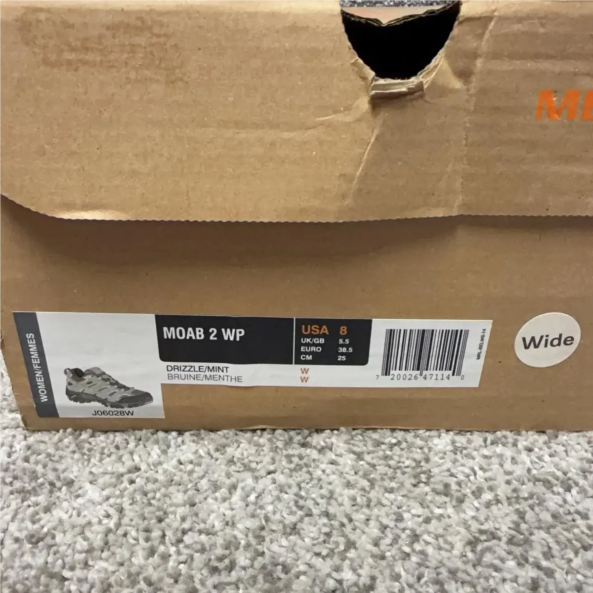 Merrell shoes - Merrell Moab 2 WP - Moab - J06028W - Gray 0