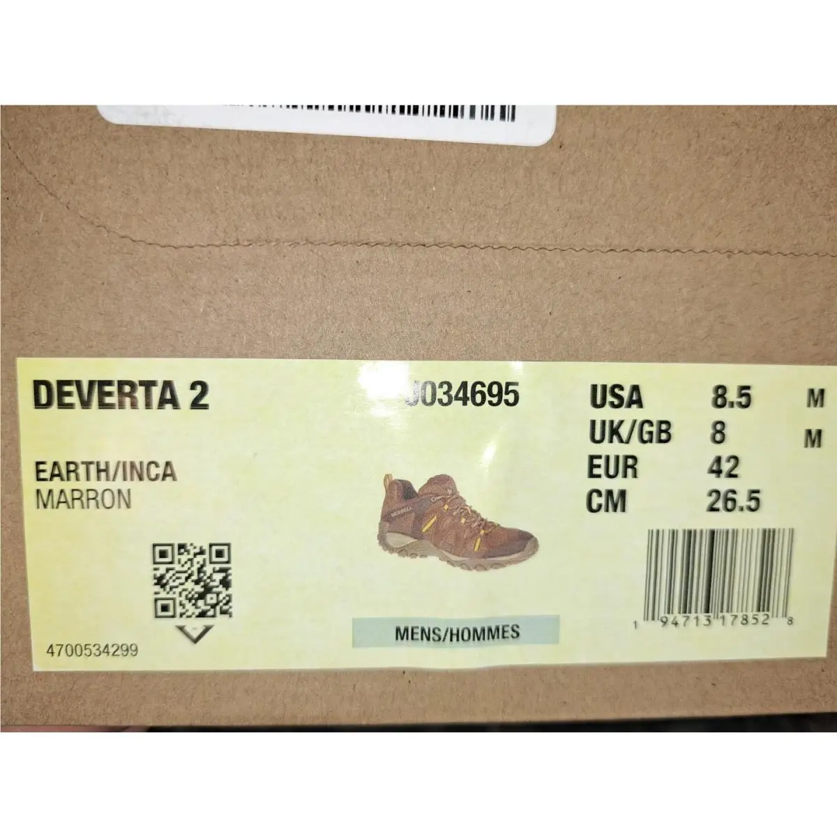 Merrell shoes - Merrell Deverta 2 - Deverta - J034697 - earth inca 8
