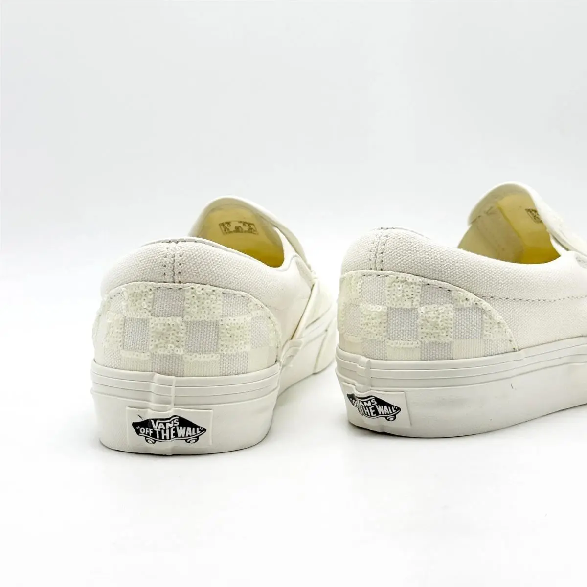 Vans shoes - VN000D6YC13 - VN000D6YC13 - Beaded White Checkerboard / True White 9