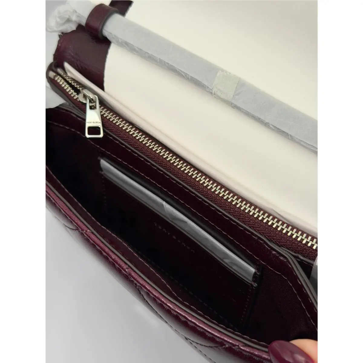 Tory Burch  bag  Crossbody Bag - Handle/Strap: Red, Hardware: Silver, Exterior: Black 7