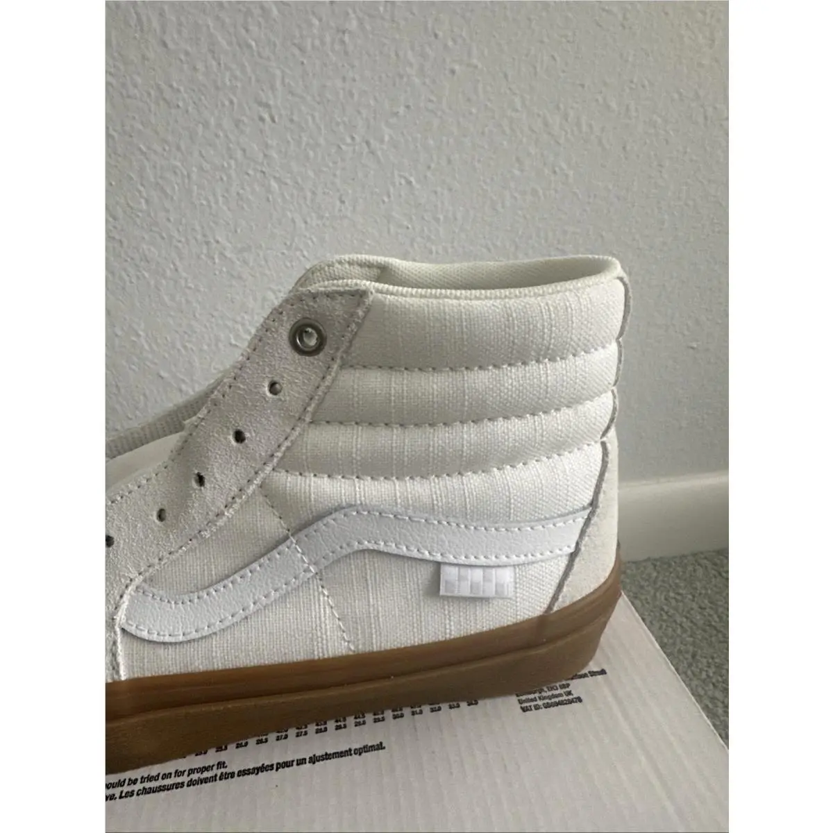 Vans shoes - VANS Sk8-Hi - VN0A5FCC9DH - Crepe Ivory White, Manufacturer: Crepe White/Gum 0