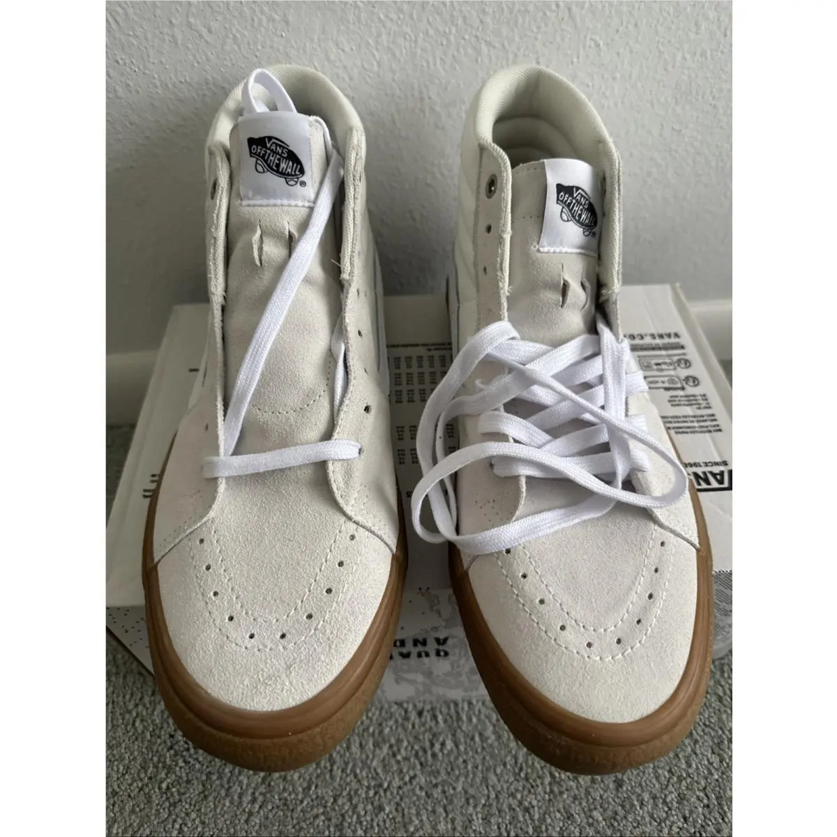 Vans shoes - VANS Sk8-Hi - VN0A5FCC9DH - Crepe Ivory White, Manufacturer: Crepe White/Gum 1
