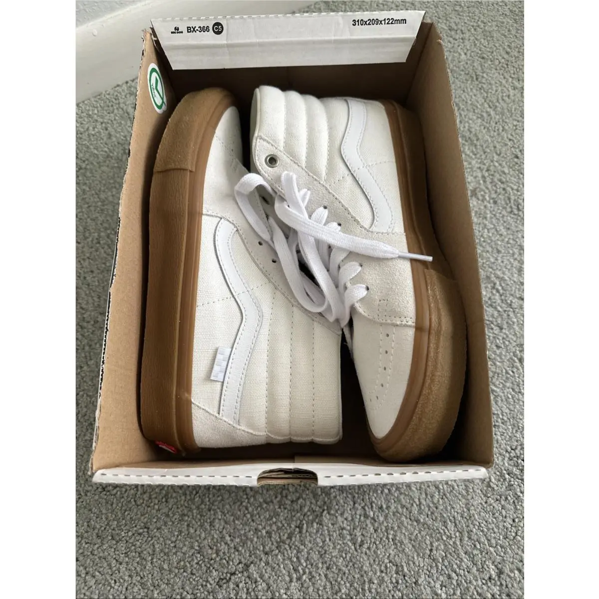 Vans shoes - VANS Sk8-Hi - VN0A5FCC9DH - Crepe Ivory White, Manufacturer: Crepe White/Gum 5