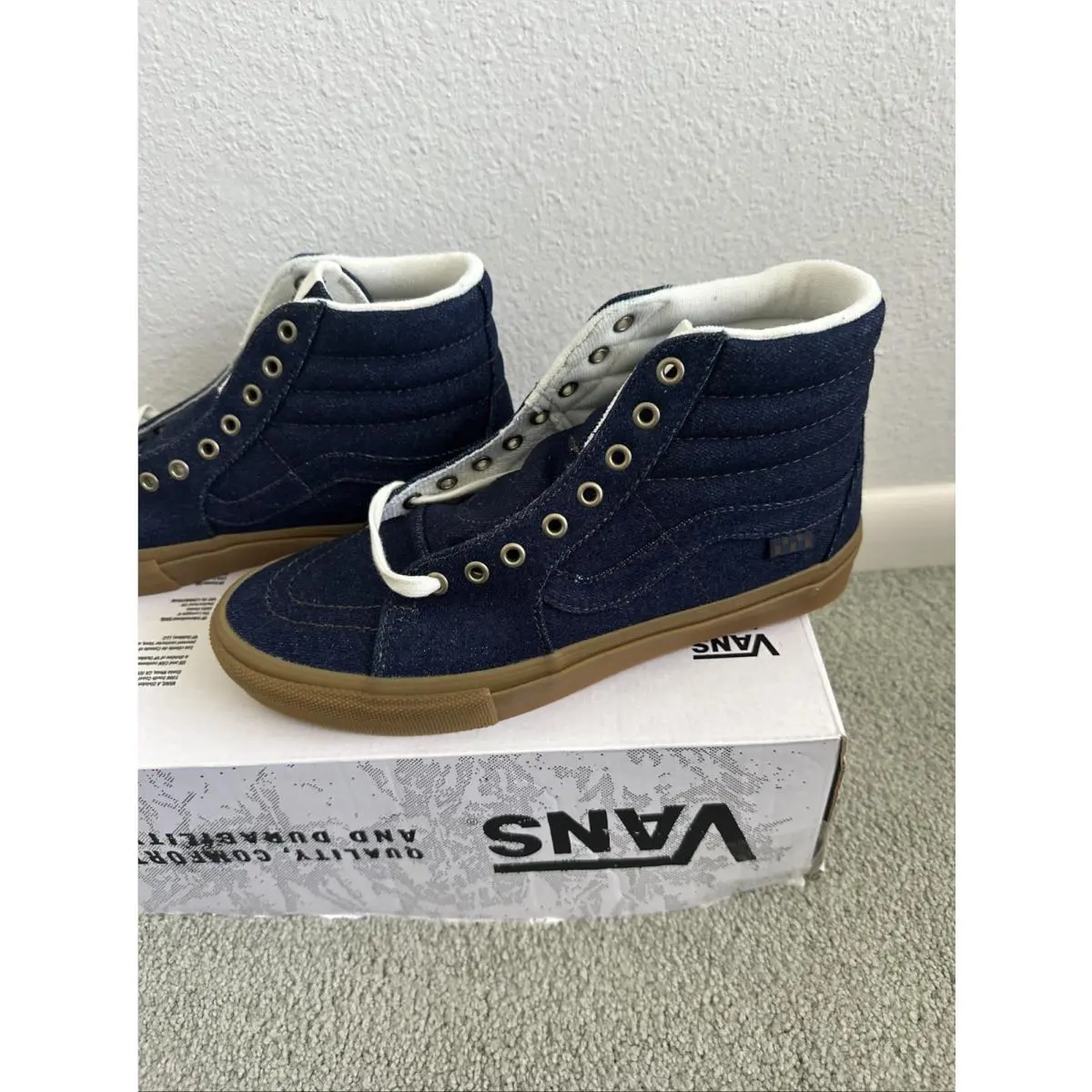 Vans shoes - VANS Sk8-Hi - VN0A5FCCBJB - Blue 4