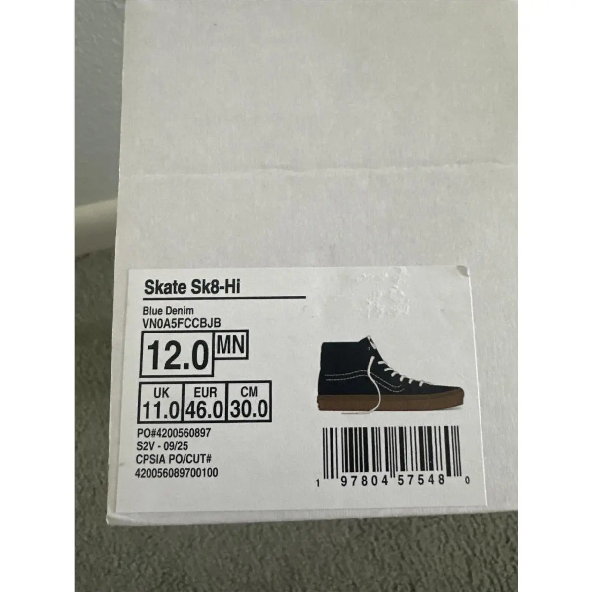 Vans shoes - VANS Sk8-Hi - VN0A5FCCBJB - Blue 0