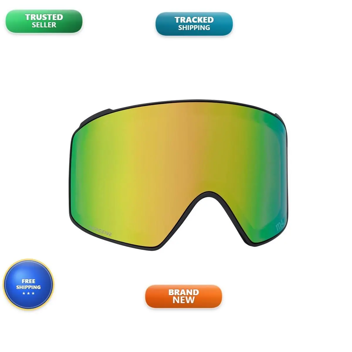 M4 Perceive Goggle Lens Cylindrical Perceive Variable Green by Anon