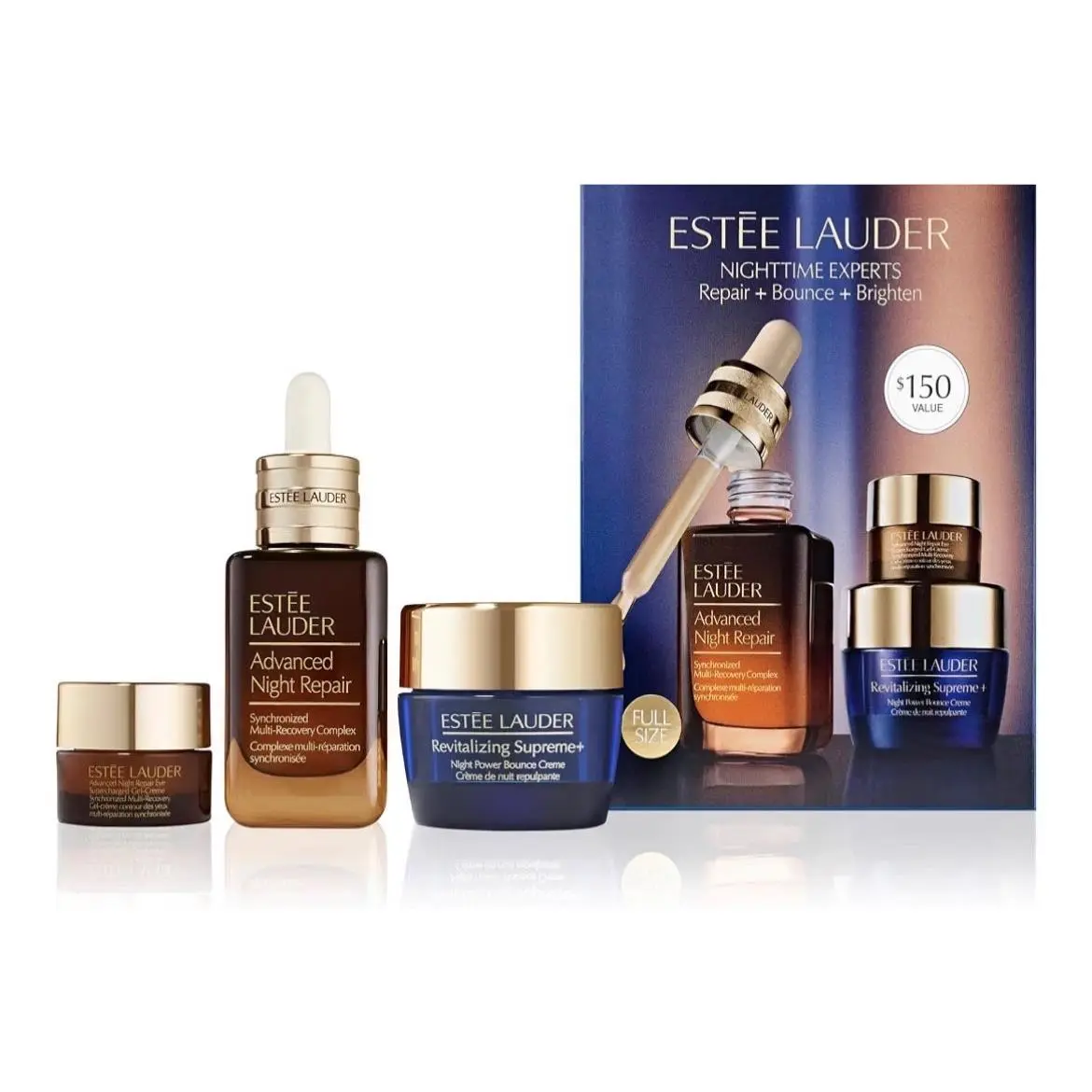 Nighttime Experts 3-Piece Travel Size Skincare Gift Set Repair + by Estée Lauder