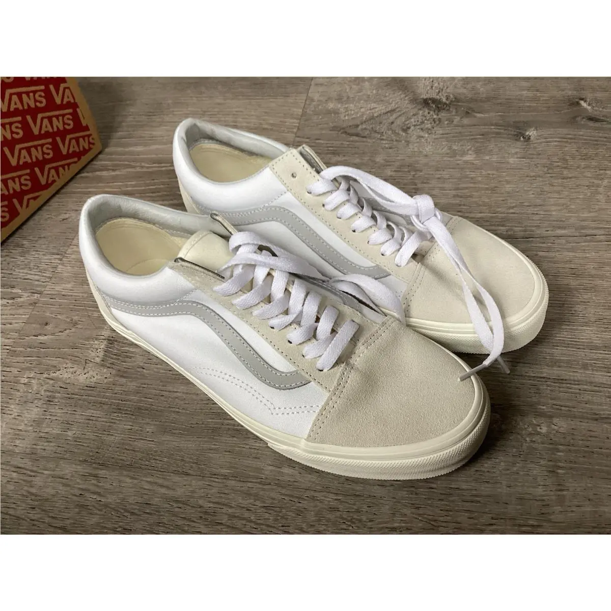 Vans shoes - VANS Old Skool - Old Skool - VN000D7ZQJM - Marshmallow / White 0