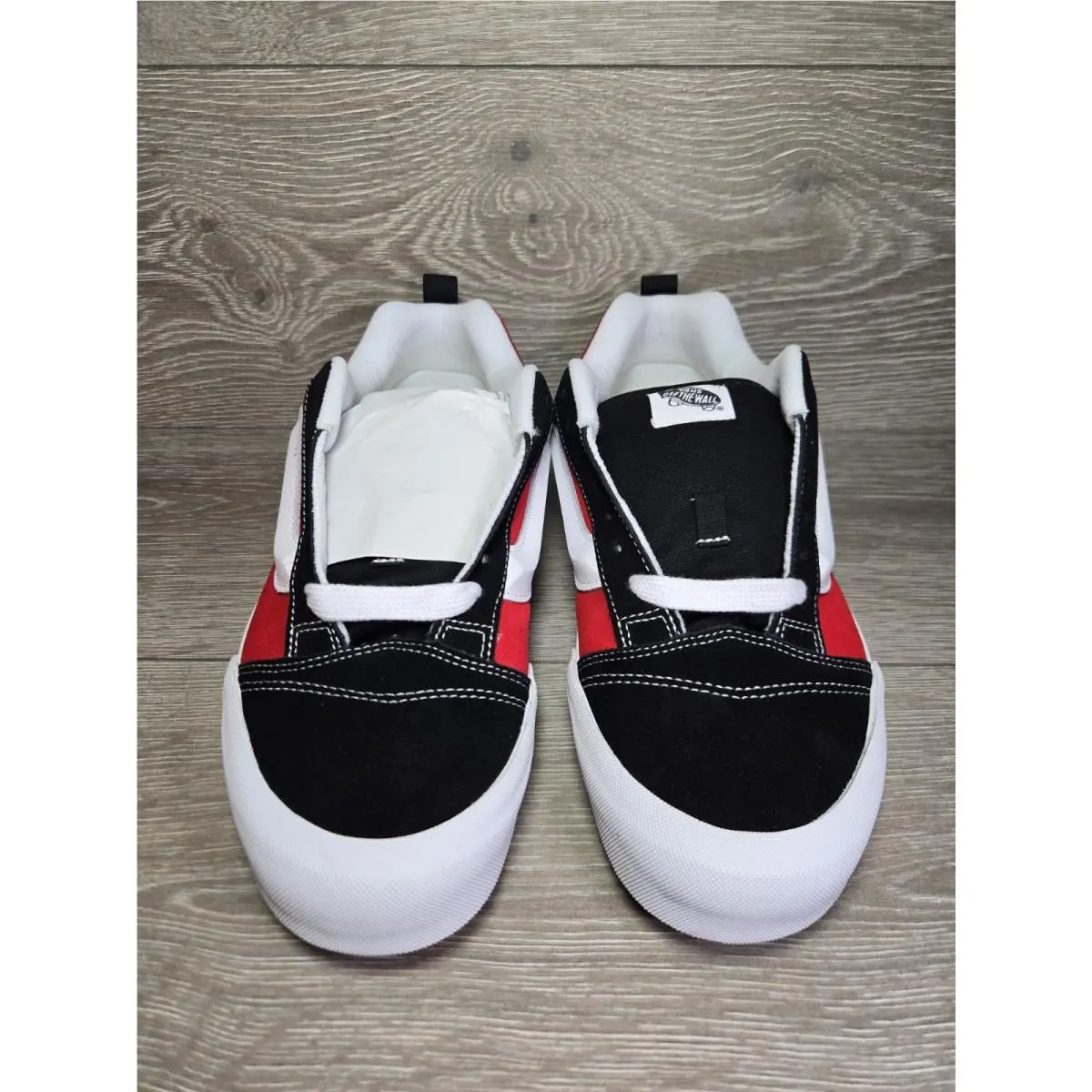 Vans shoes - VANS Knu-Skool - VN0009QC6RT - Black Red White, Manufacturer: Red/True White 1