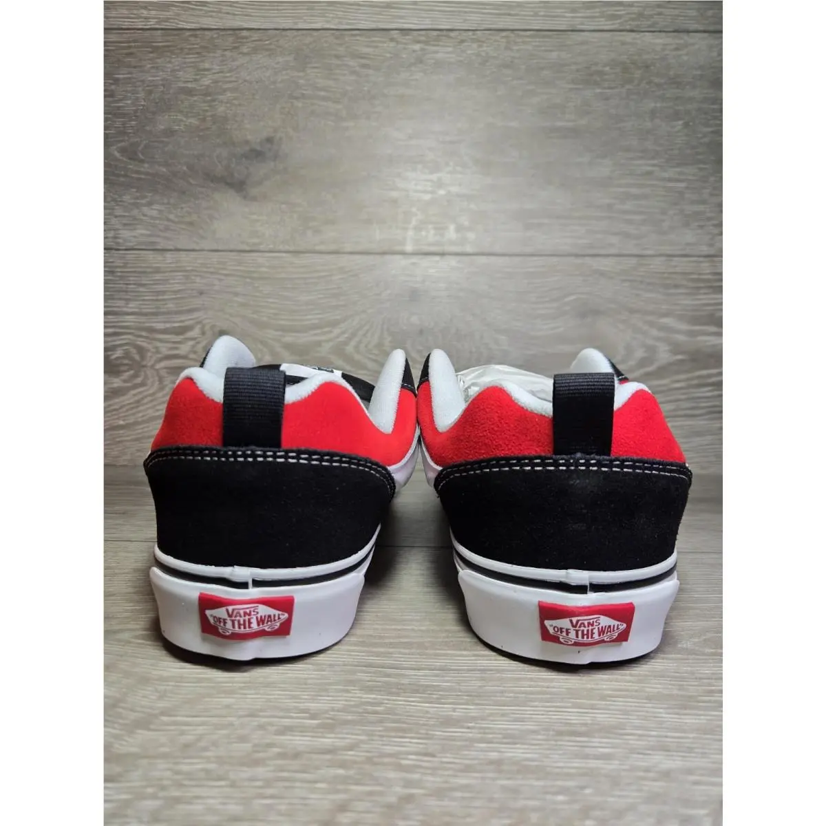Vans shoes - VANS Knu-Skool - VN0009QC6RT - Black Red White, Manufacturer: Red/True White 2