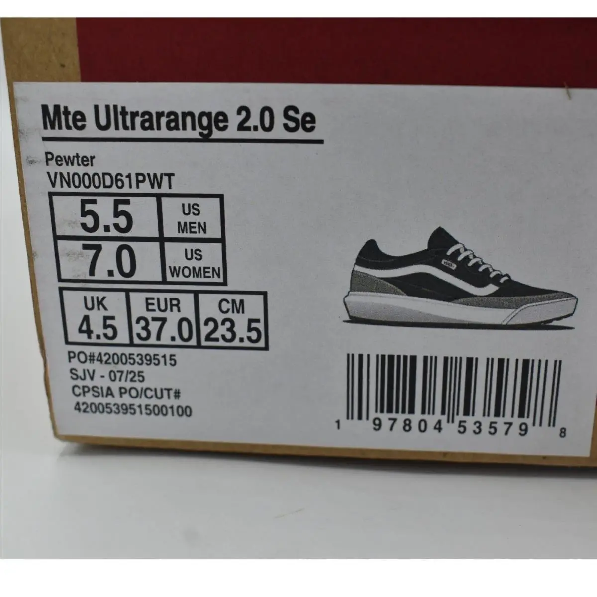 Vans shoes - Mte Ultrarange 2.0 Se - Mte Ultrarange - Gray 10