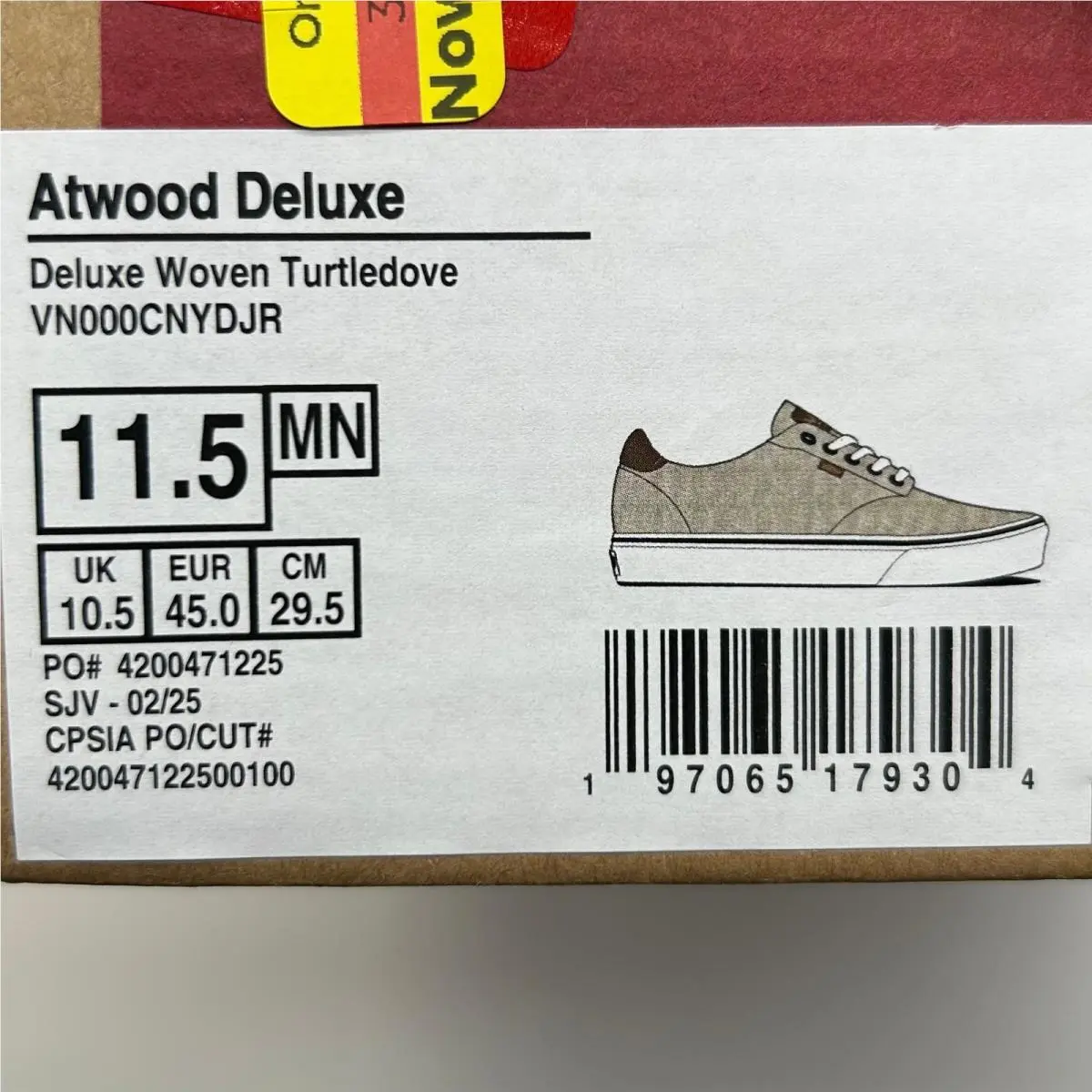 Vans shoes - Atwood Deluxe - Atwood Deluxe - Cream 9