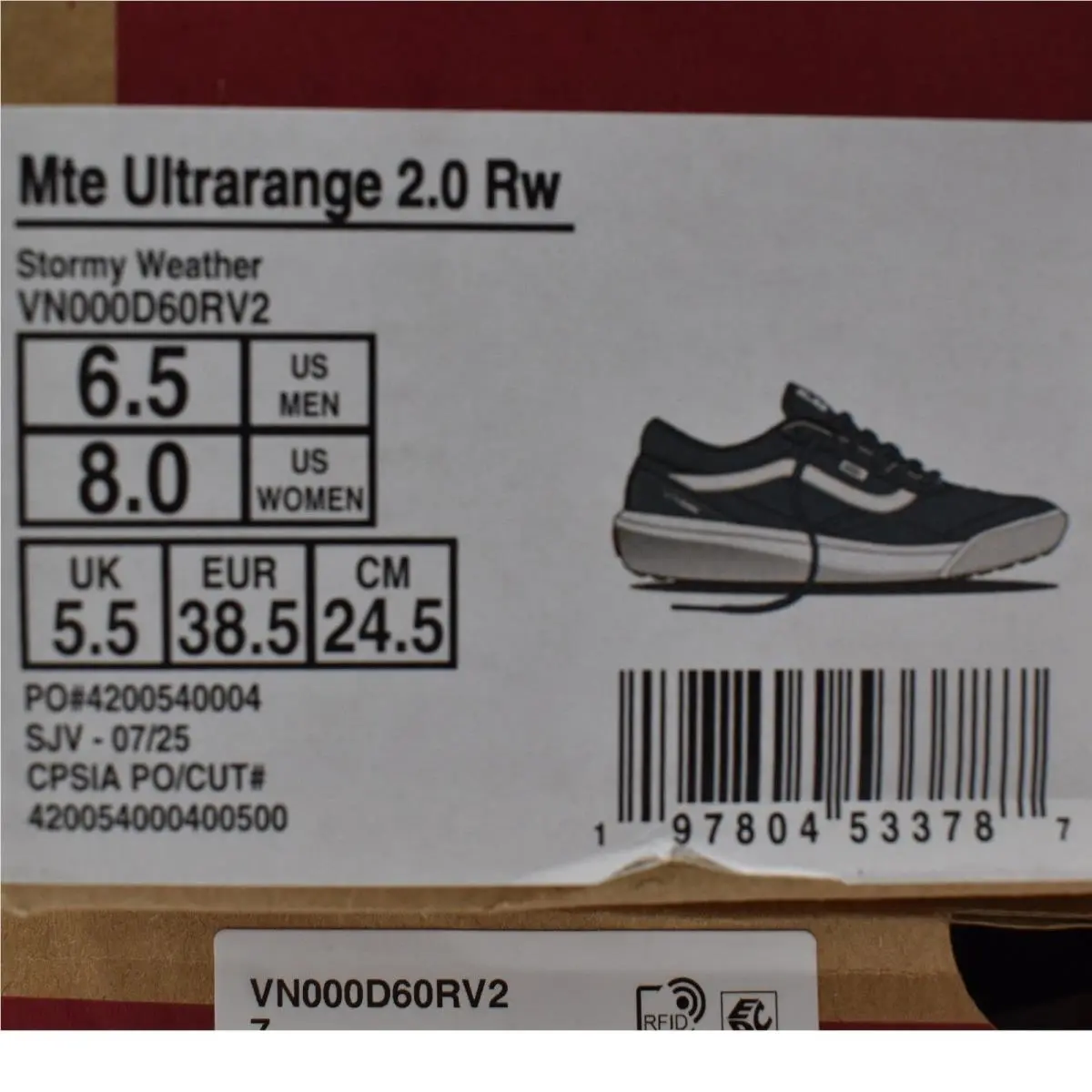 Vans shoes - Vans MTE UltraRange 2.0 RW - Gray 10