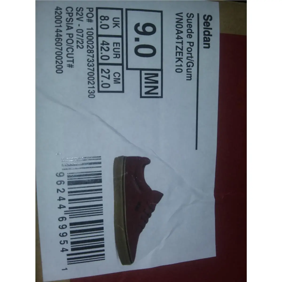 Vans shoes - VANS Seldan - Seldan - VN0A4TZE1871 - maroon 11