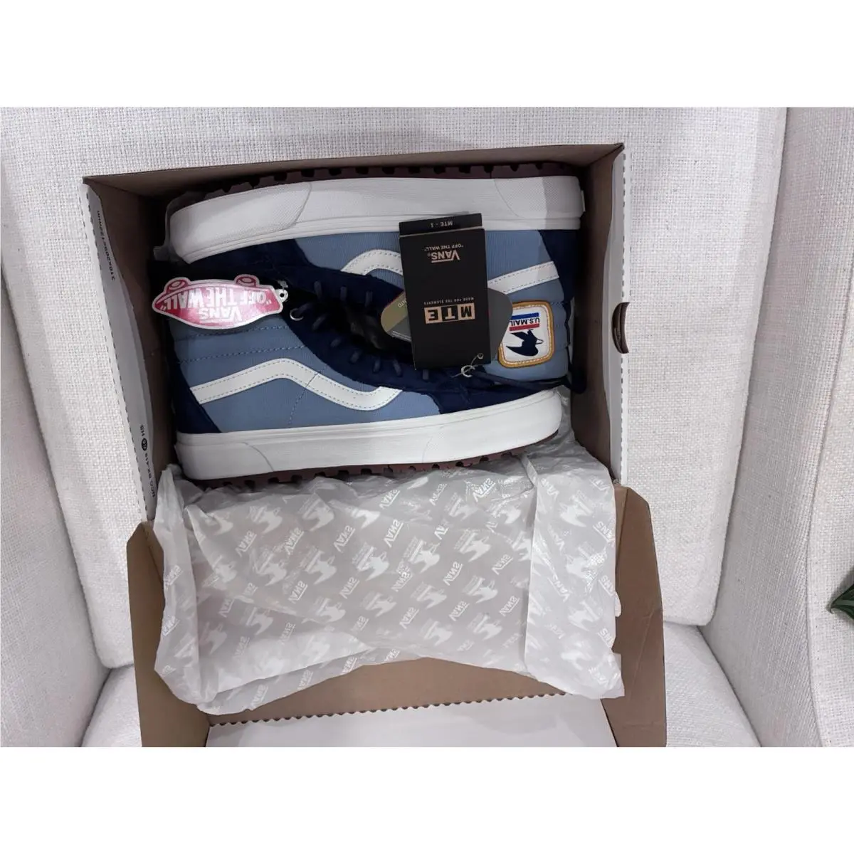 Vans shoes - VANS Sk8-Hi MTE-1 - Blue, White 1
