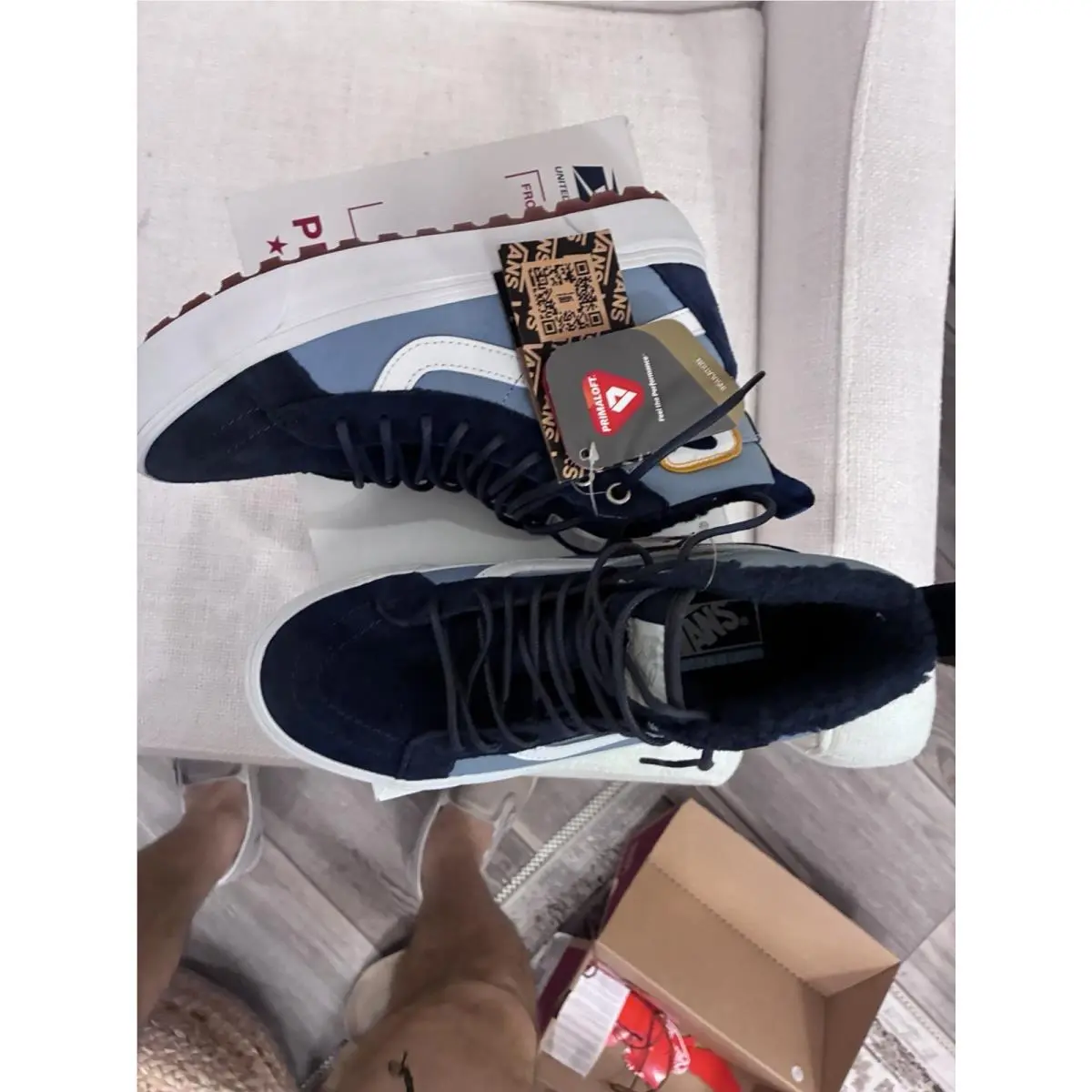 Vans shoes - VANS Sk8-Hi MTE-1 - Blue, White 7
