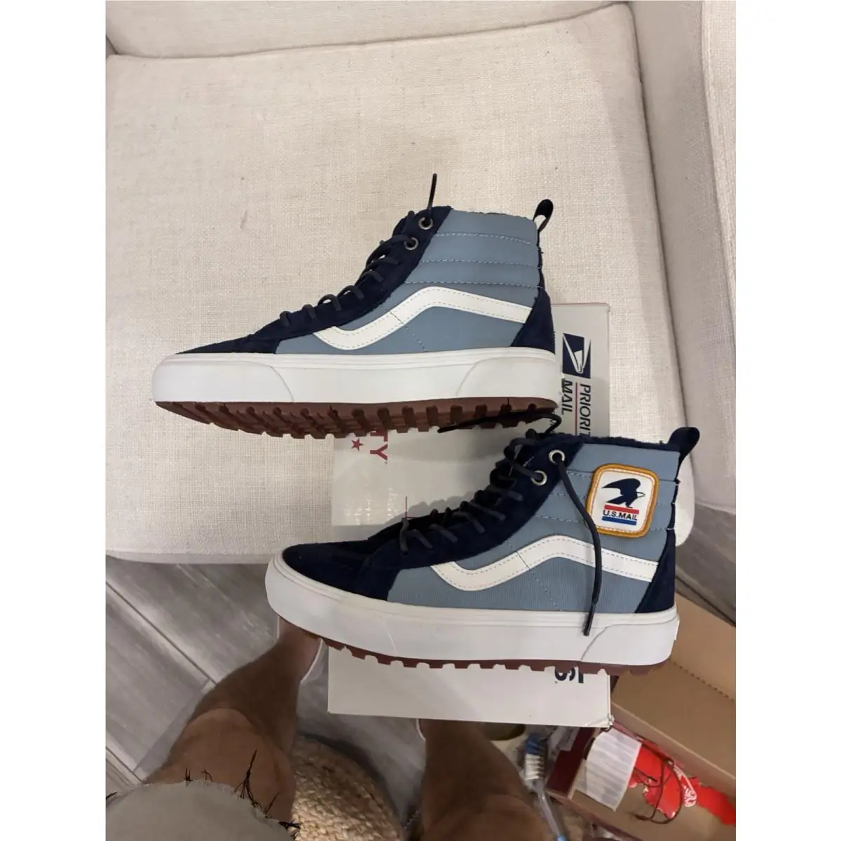 Vans shoes - VANS Sk8-Hi MTE-1 - Blue, White 8