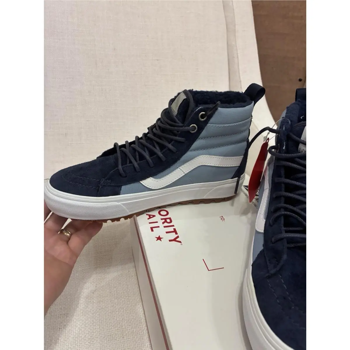 Vans shoes - VANS Sk8-Hi MTE-1 - Blue, White 12