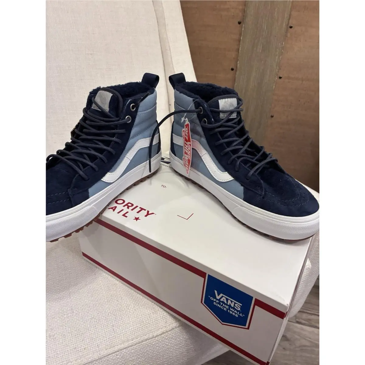 Vans shoes - VANS Sk8-Hi MTE-1 - Blue, White 19
