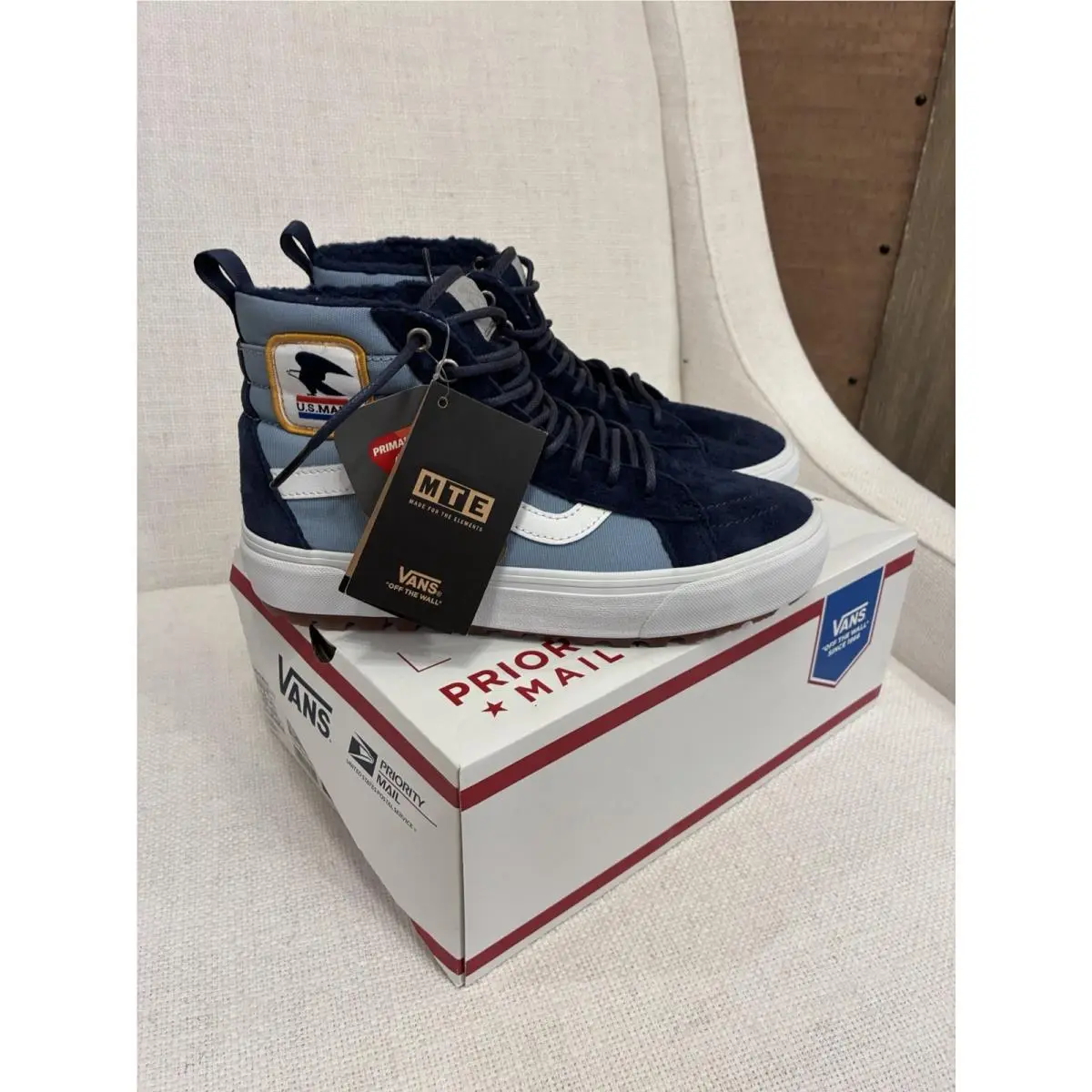 Vans shoes - VANS Sk8-Hi MTE-1 - Blue, White 22