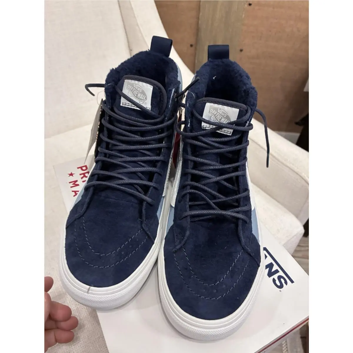 Vans shoes - VANS Sk8-Hi MTE-1 - Blue, White 4