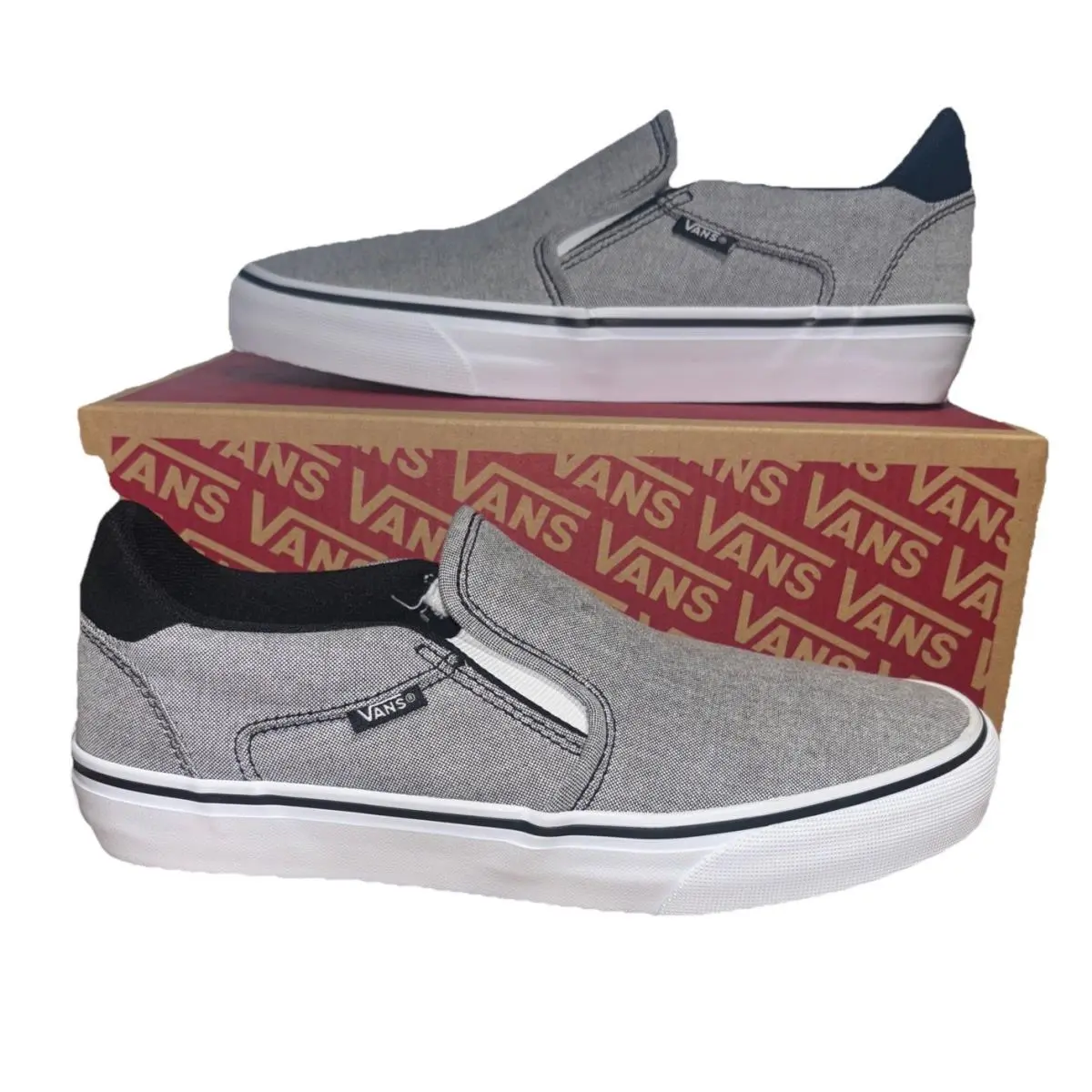 Vans shoes - VANS Asher Deluxe - Asher Deluxe - VN000CSYBLA - Heathered Grey 12