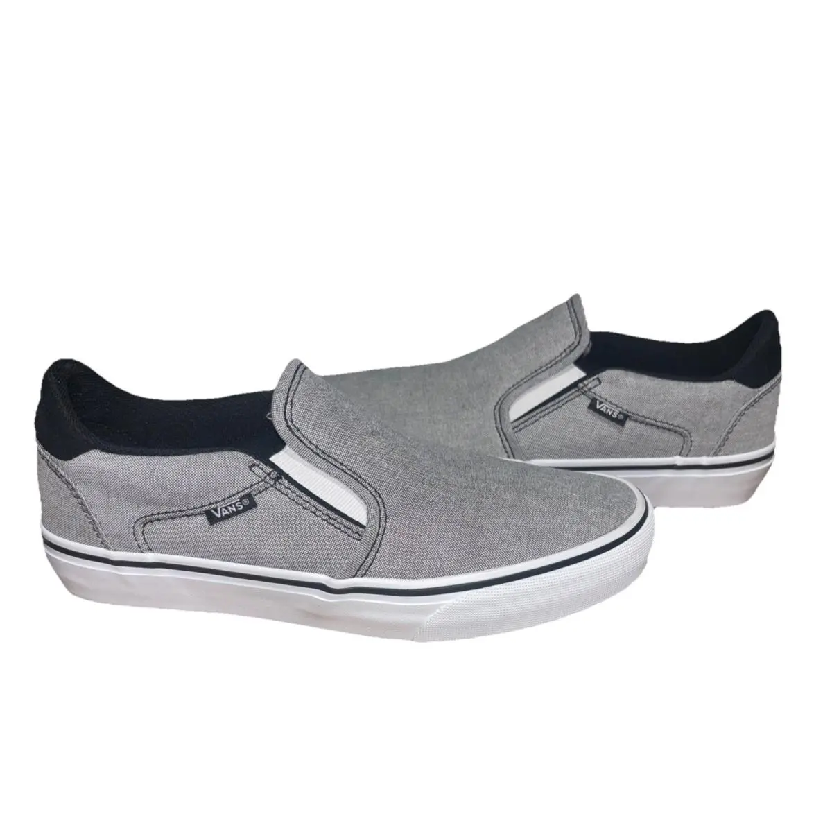 Vans shoes - VANS Asher Deluxe - Asher Deluxe - VN000CSYBLA - Heathered Grey 1