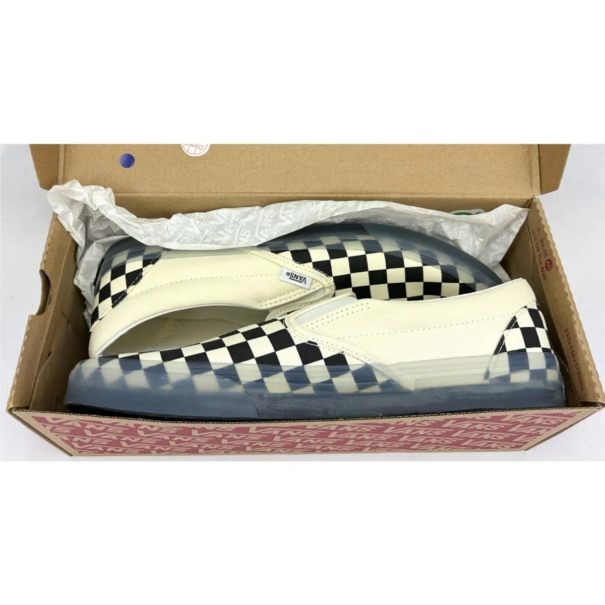 Vans shoes - VANS Classic Slip-On Translucent - Classic Translucent - VN000DAHBPQ - Black/Marshmallow (UPC: 198268704249) 8