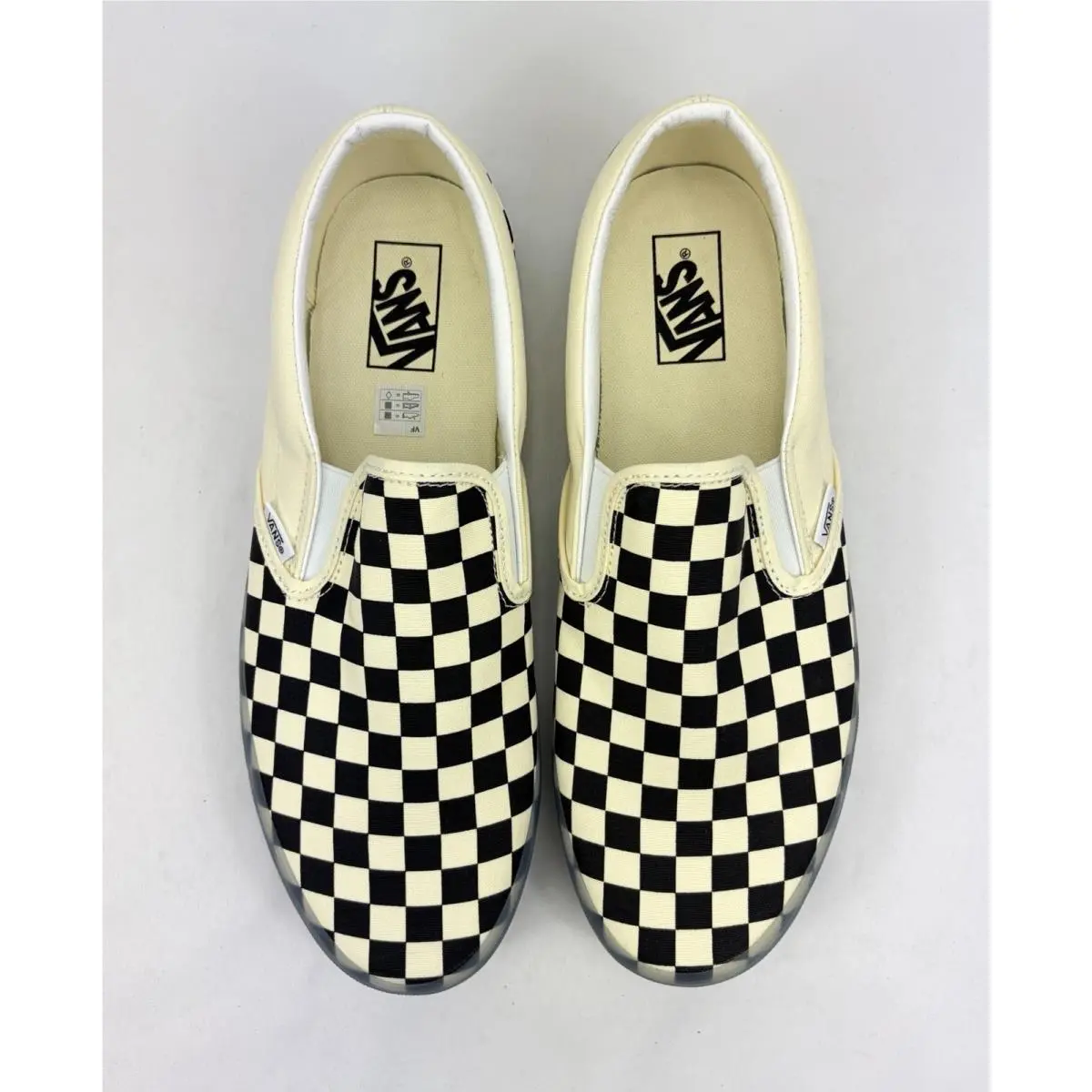 Vans shoes - VANS Classic Slip-On Translucent - Classic Translucent - VN000DAHBPQ - Black/Marshmallow (UPC: 198268704249) 0