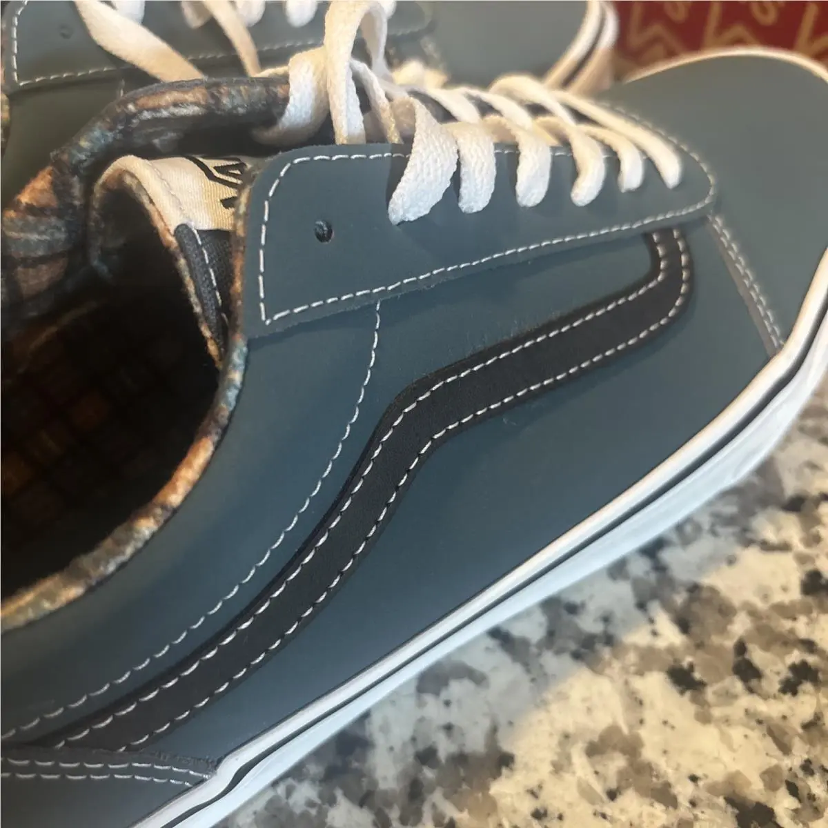 Vans shoes - VANS Authentic - Authentic - Plaid Blue/White 8