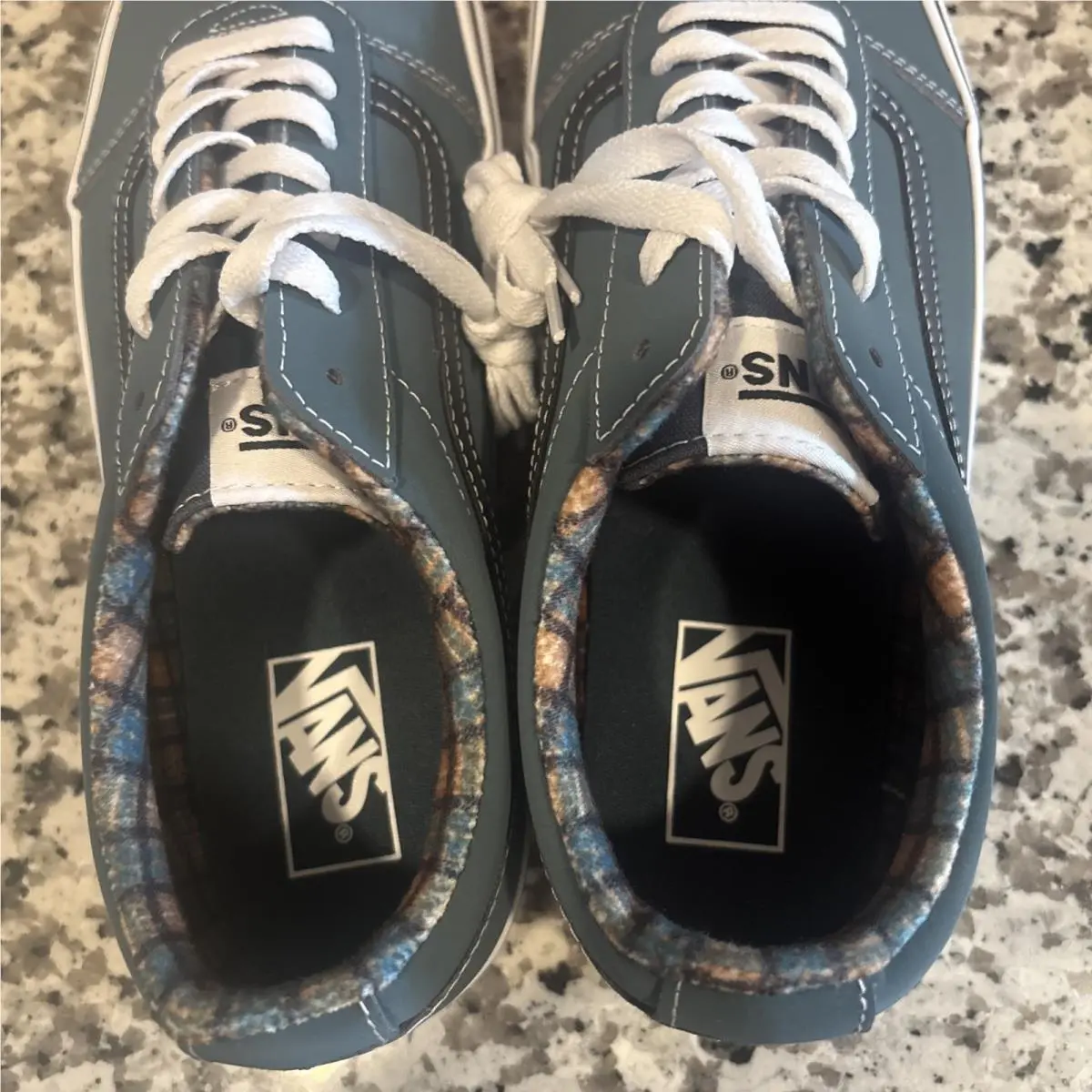 Vans shoes - VANS Authentic - Authentic - Plaid Blue/White 4