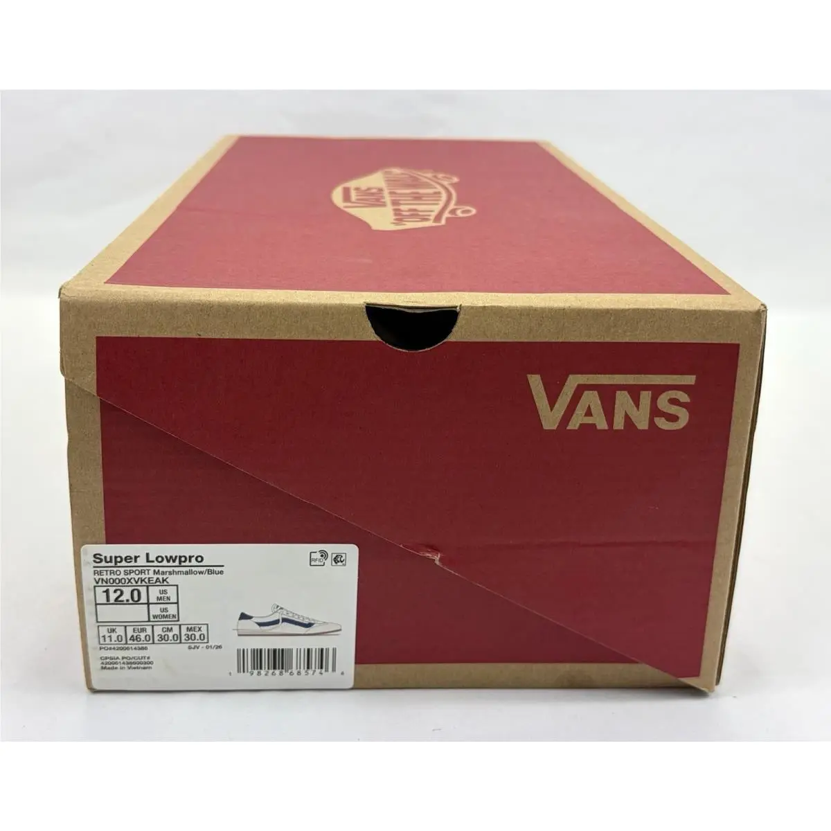 Vans shoes - VANS Super Lowpro - Super Lowpro - VN000XVKEAK - Marshmallow White/Navy Blue (UPC: 198268685746) 11