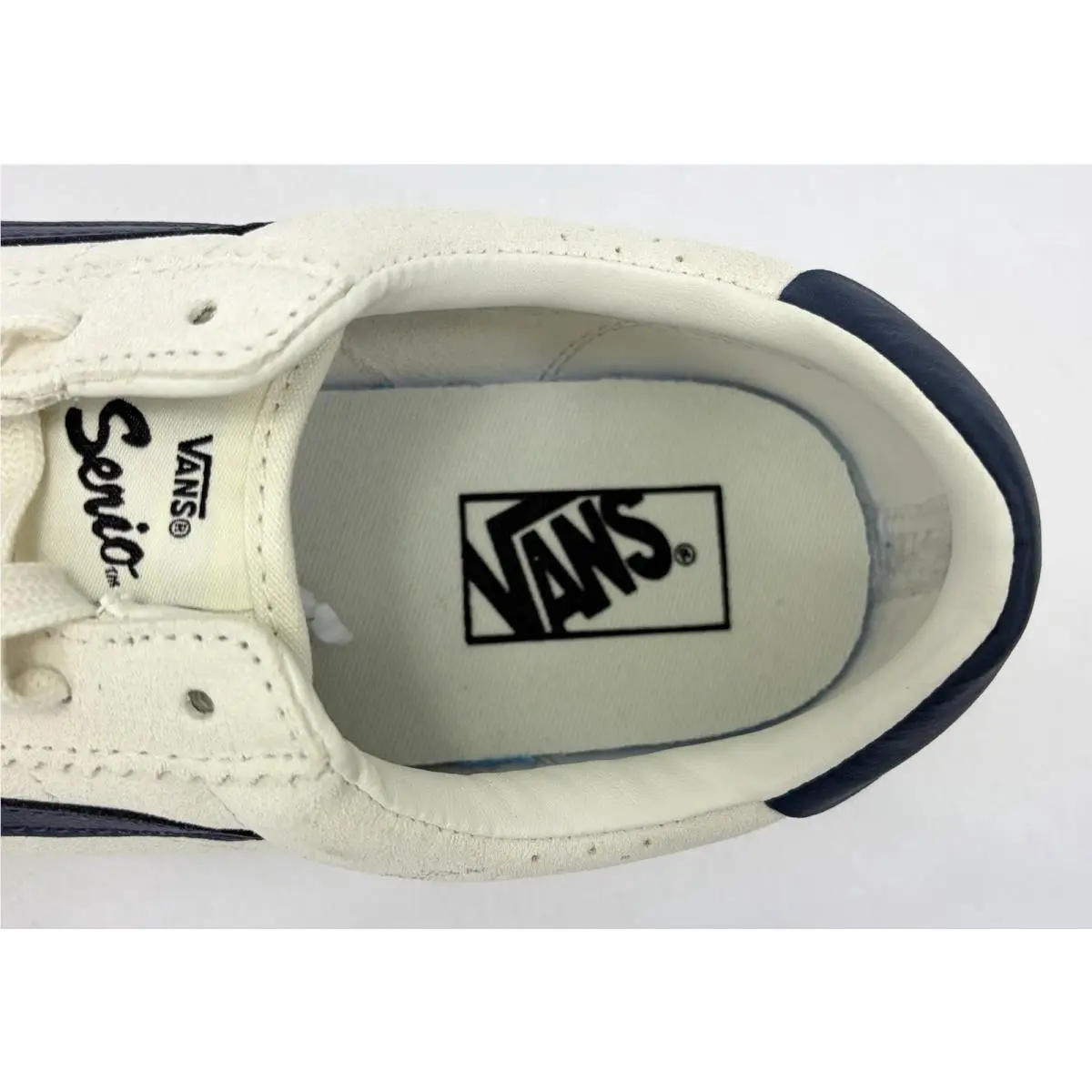 Vans shoes - VANS Super Lowpro - Super Lowpro - VN000XVKEAK - Marshmallow White/Navy Blue (UPC: 198268685746) 6