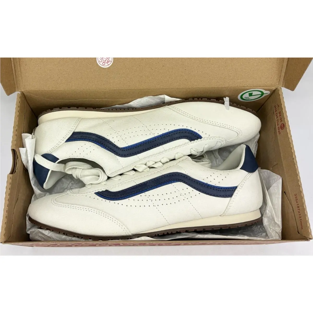Vans shoes - VANS Super Lowpro - Super Lowpro - VN000XVKEAK - Marshmallow White/Navy Blue (UPC: 198268685746) 8