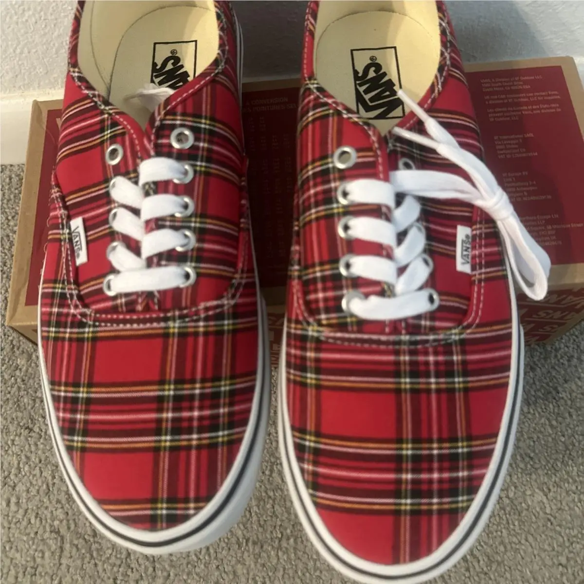 Vans shoes - VANS Authentic - Authentic - VN000EGAEED - Red 1