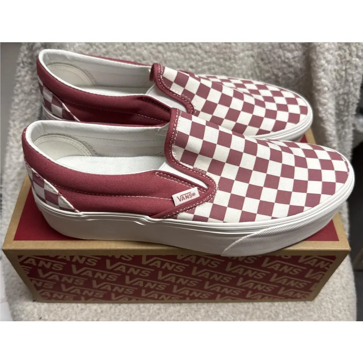 Vans shoes - Classic Slip-On - Classic - VN000E8CGMX - Checkerboard Mauvewood (UPC: 0197805860554) 0