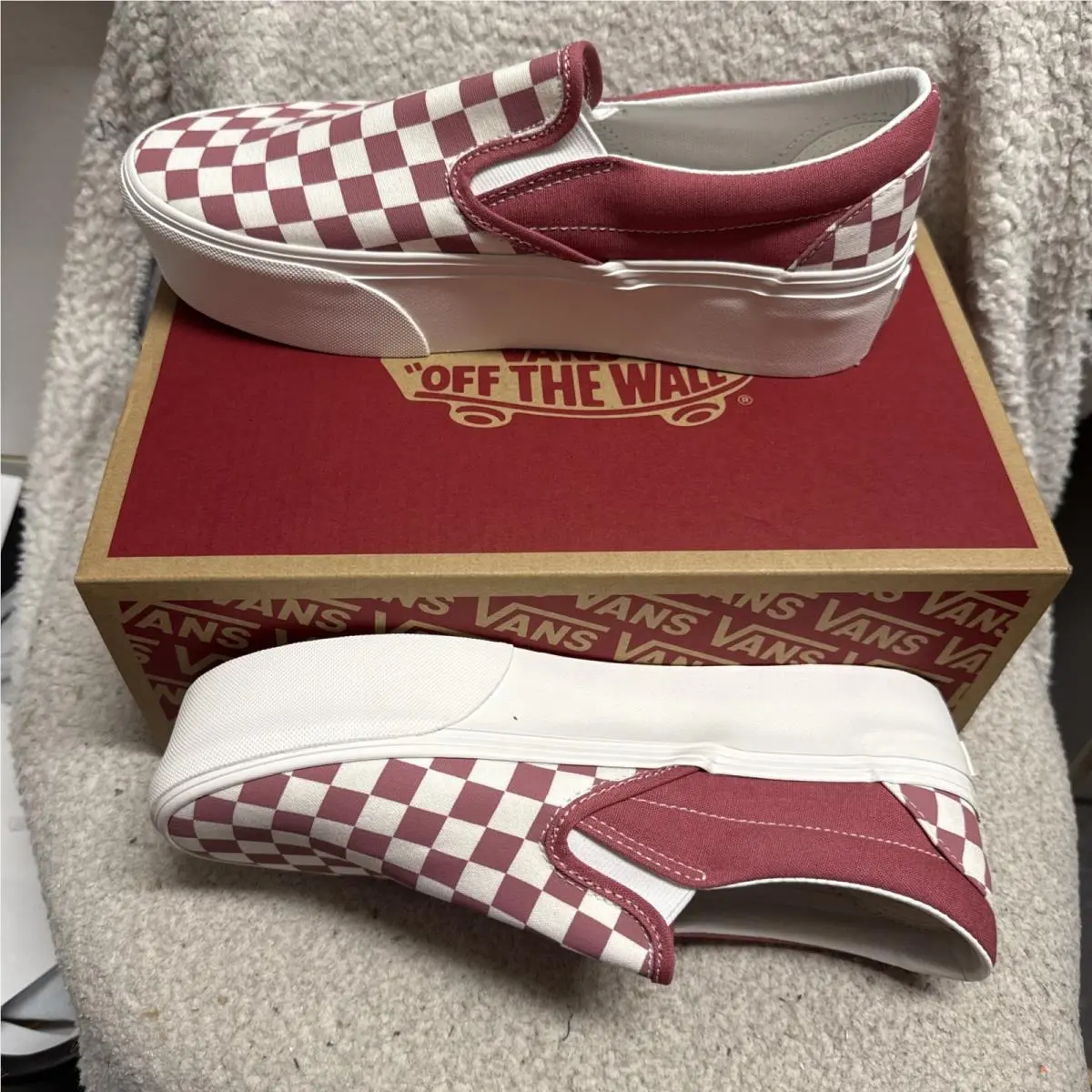 Vans shoes - Classic Slip-On - Classic - VN000E8CGMX - Checkerboard Mauvewood (UPC: 0197805860554) 2