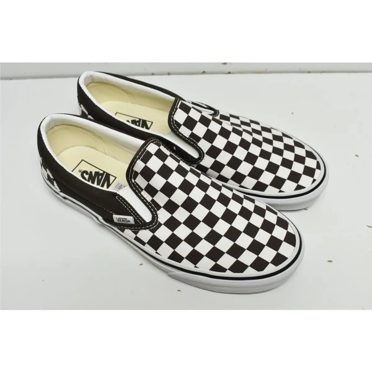 Vans shoes - Vans Classic Slip On Color Theory Checkerboard Stormy Weather - VN000D03D4C - Black & White (UPC: 197065598006) 0