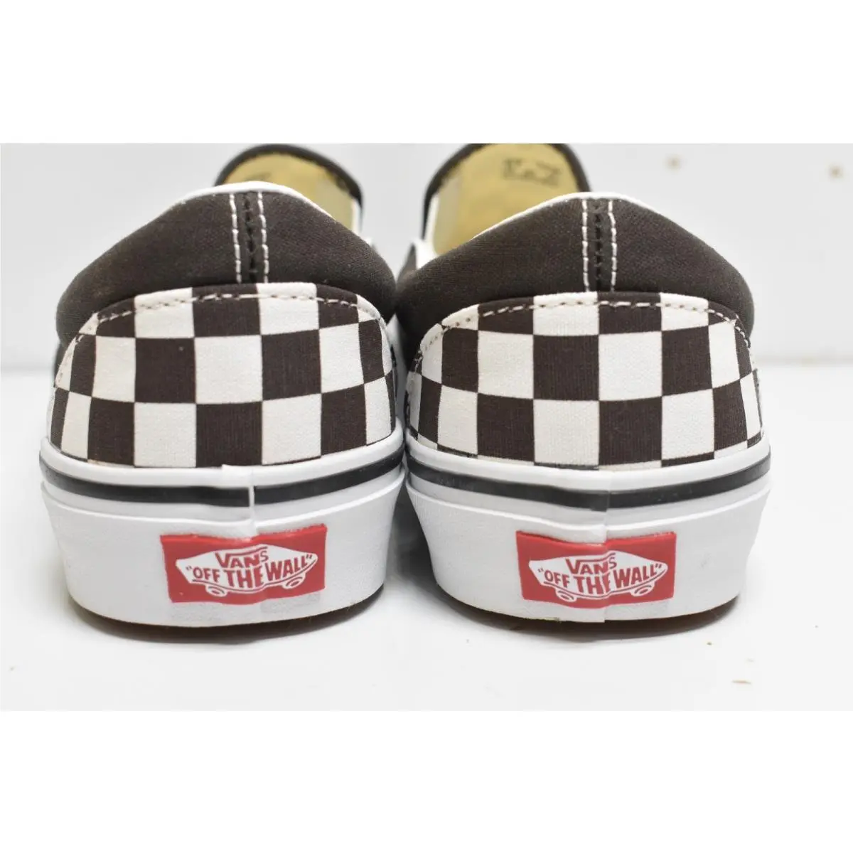 Vans shoes - Vans Classic Slip On Color Theory Checkerboard Stormy Weather - VN000D03D4C - Black & White (UPC: 197065598006) 2