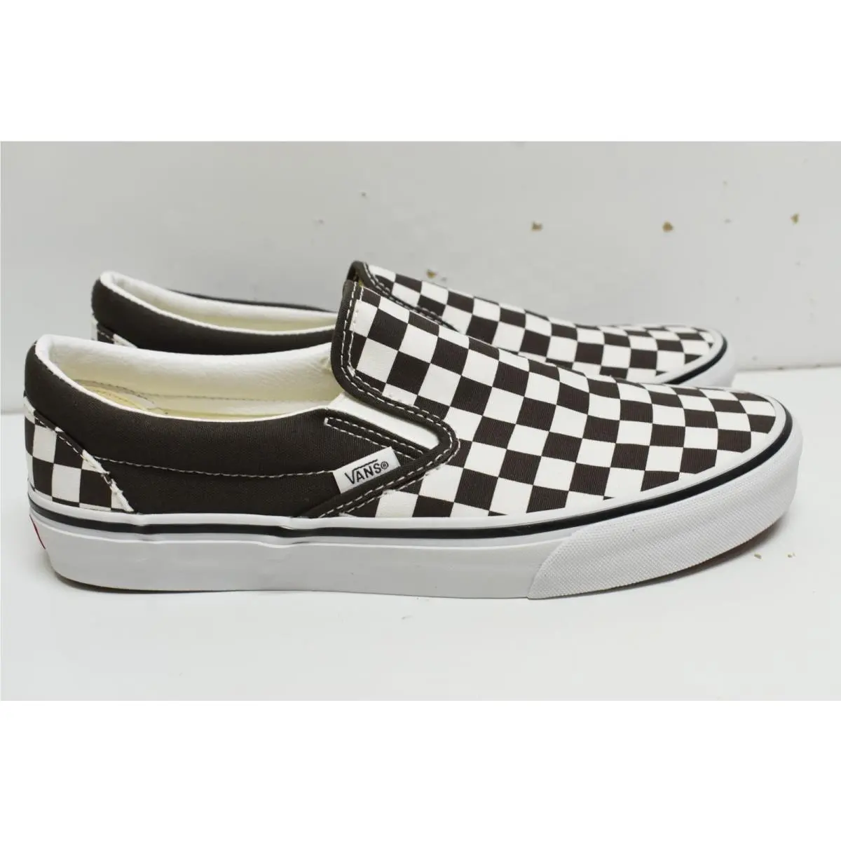 Vans shoes - Vans Classic Slip On Color Theory Checkerboard Stormy Weather - VN000D03D4C - Black & White (UPC: 197065598006) 4