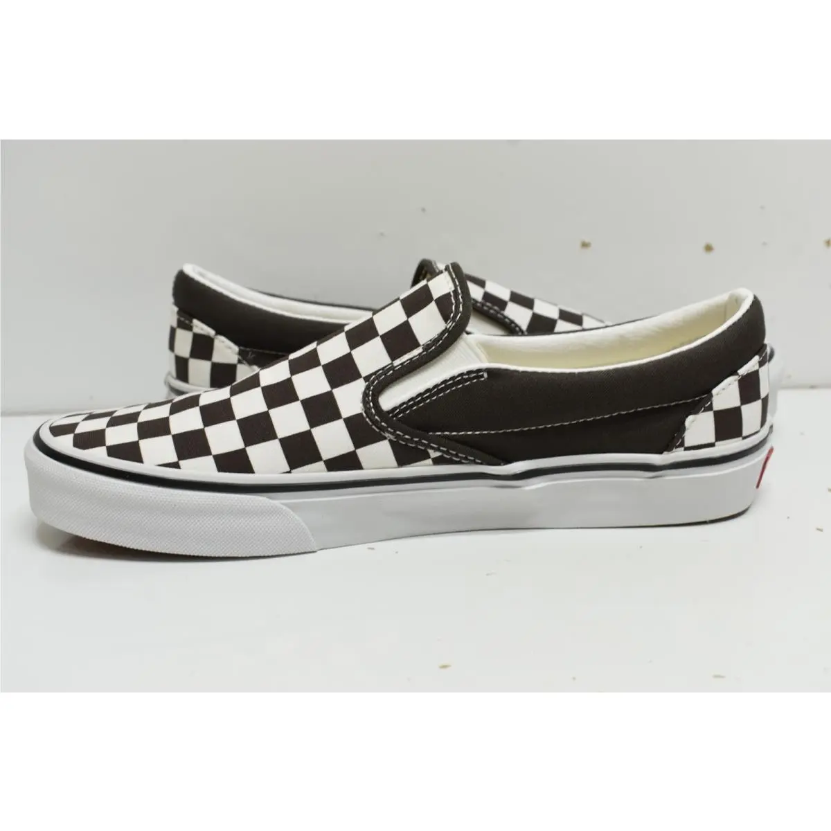Vans shoes - Vans Classic Slip On Color Theory Checkerboard Stormy Weather - VN000D03D4C - Black & White (UPC: 197065598006) 5